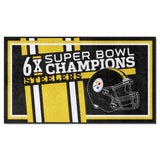 Pittsburgh Steelers Dynasty 3ft. x 5ft. Plush Area Rug