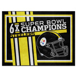 Pittsburgh Steelers Dynasty 8ft. x 10ft. Plush Area Rug