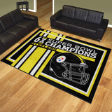 Pittsburgh Steelers Dynasty 8ft. x 10ft. Plush Area Rug