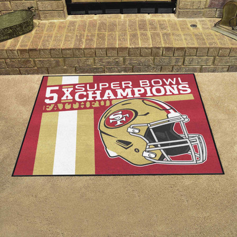 San Francisco 49ers All-Star Rug - 34 in. x 42.5 in. Plush Area Rug