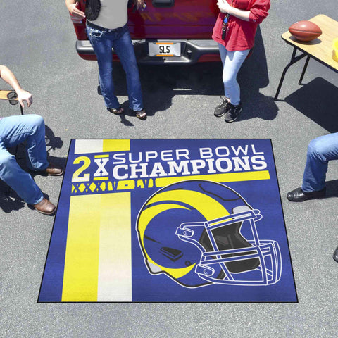 NFL - Los Angeles Rams Dynasty Tailgater Rug - 5ft. x 6ft.