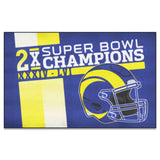 NFL - Los Angeles Rams Dynasty UltiMat Rug - 5ft. x 8ft.