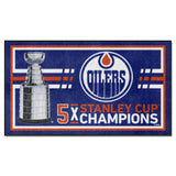 Edmonton Oilers Dynasty 3ft. x 5ft. Plush Area Rug