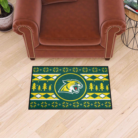 Northern Michigan Wildcats Holiday Sweater Starter Mat- 19in. x 30in.