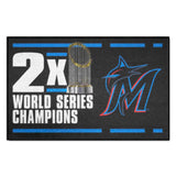 Miami Marlins Starter Mat Accent Rug - 19in. x 30in.