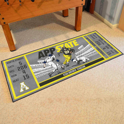 Appalachian State Mountaineers Ticket Runner Rug - 30in. x 72in.