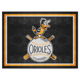 Baltimore Orioles 8ft. x 10 ft. Plush Area Rug - Retro Collection