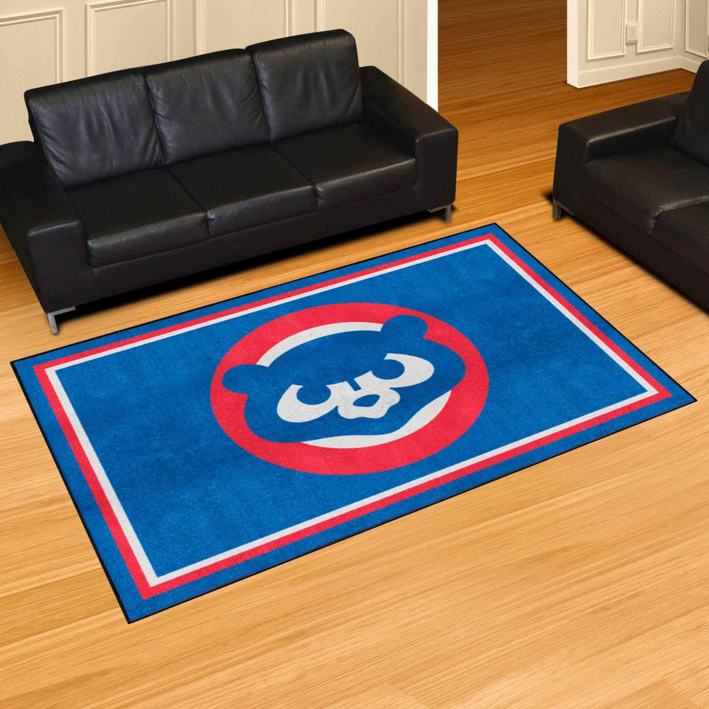 Chicago Cubs 5ft. x 8 ft. Plush Area Rug - Retro Collection