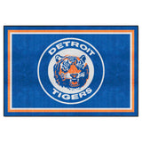 Detroit Tigers 5ft. x 8 ft. Plush Area Rug - Retro Collection