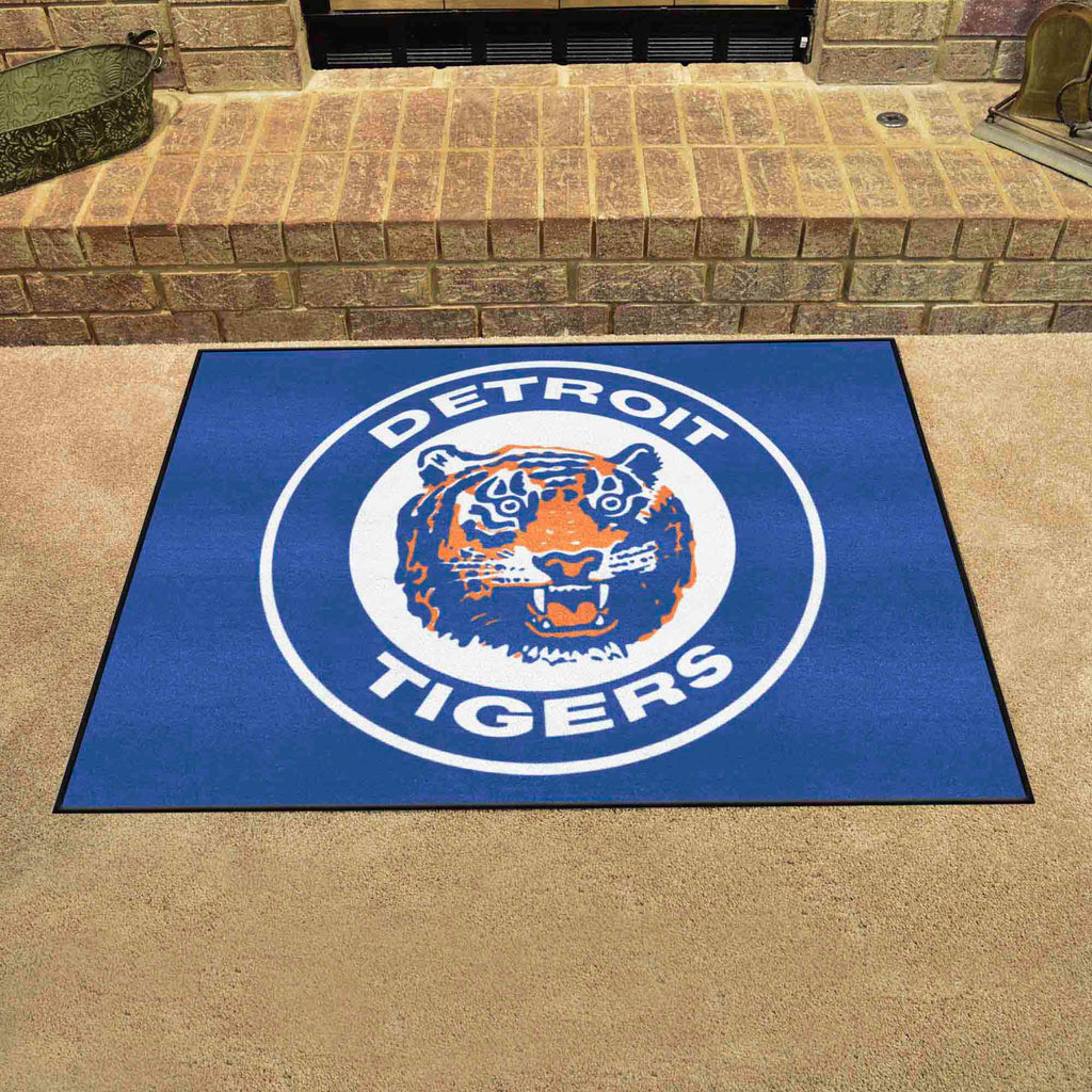 Detroit Tigers All-Star Rug - 34 in. x 42.5 in. - Retro Collection