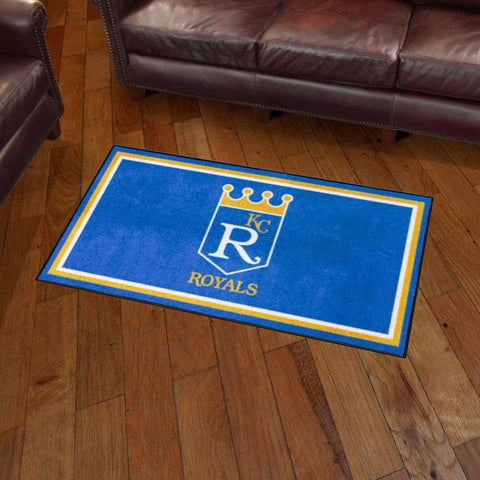Kansas City Royals 3ft. x 5ft. Plush Area Rug - Retro Collection