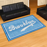 Brooklyn Dodgers 5ft. x 8 ft. Plush Area Rug - Retro Collection