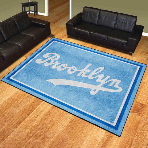 Brooklyn Dodgers 8ft. x 10 ft. Plush Area Rug - Retro Collection
