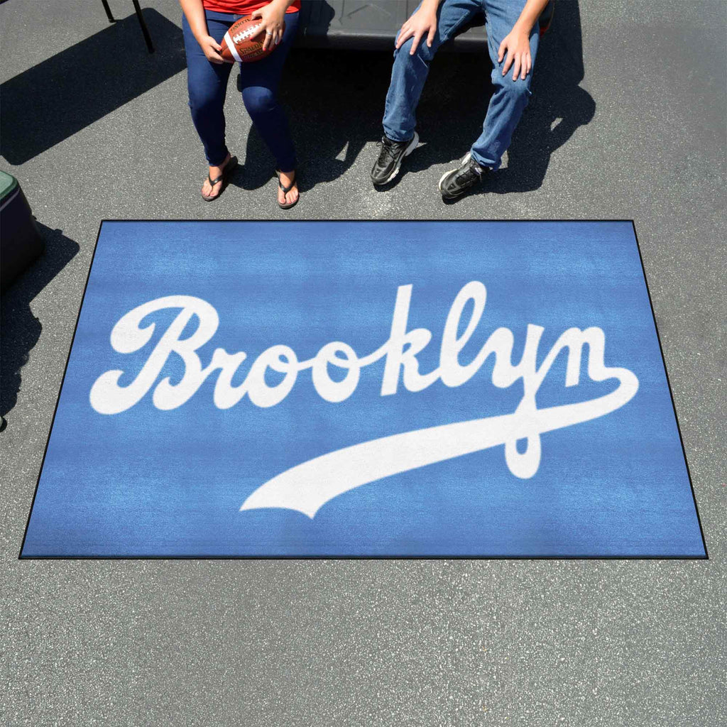 Brooklyn Dodgers Ulti-Mat Rug - 5ft. x 8ft. - Retro Collection
