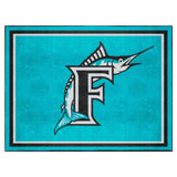 Florida Marlins 8ft. x 10 ft. Plush Area Rug - Retro Collection