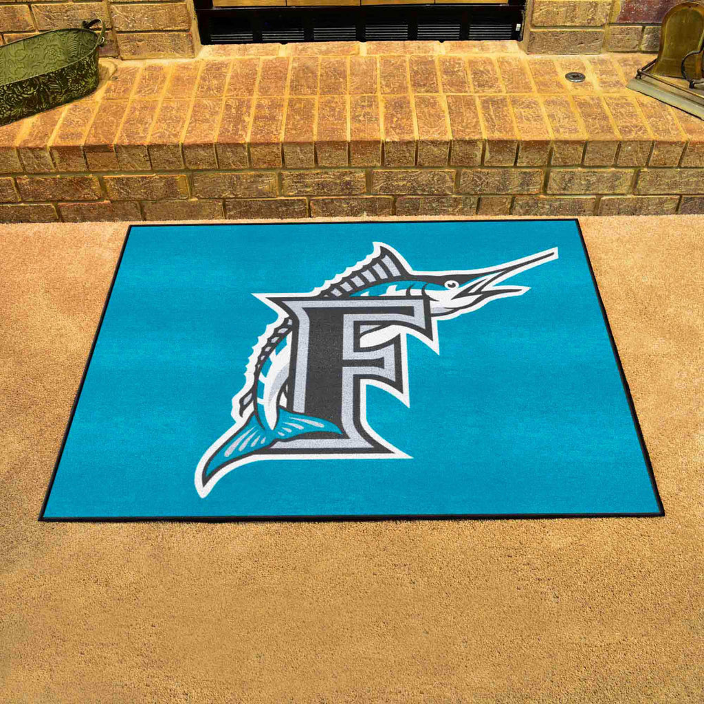 Florida Marlins All-Star Rug - 34 in. x 42.5 in. - Retro Collection