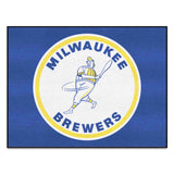 Milwaukee Brewers All-Star Rug - 34 in. x 42.5 in. - Retro Collection