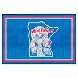 Minnesota Twins 5ft. x 8 ft. Plush Area Rug - Retro Collection