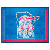 Minnesota Twins 8ft. x 10 ft. Plush Area Rug - Retro Collection
