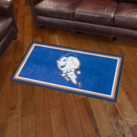 New York Mets 3ft. x 5ft. Plush Area Rug - Retro Collection
