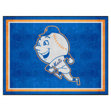 New York Mets 8ft. x 10 ft. Plush Area Rug - Retro Collection