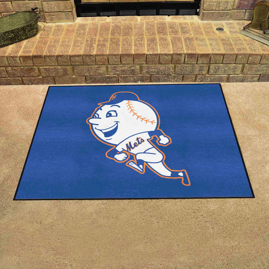 New York Mets All-Star Rug - 34 in. x 42.5 in. - Retro Collection