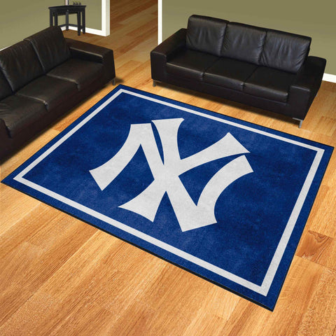 New York Yankees 8ft. x 10 ft. Plush Area Rug - Retro Collection