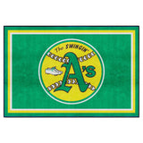 Oakland Athletics 5ft. x 8 ft. Plush Area Rug - Retro Collection
