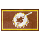 San Diego Padres 3ft. x 5ft. Plush Area Rug - Retro Collection
