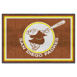 San Diego Padres 5ft. x 8 ft. Plush Area Rug - Retro Collection