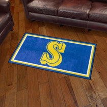 Seattle Mariners 3ft. x 5ft. Plush Area Rug - Retro Collection