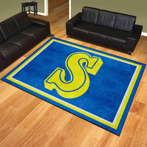 Seattle Mariners 8ft. x 10 ft. Plush Area Rug - Retro Collection