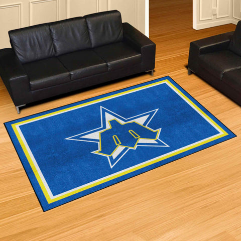 Seattle Mariners 5ft. x 8 ft. Plush Area Rug - Retro Collection