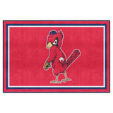St. Louis Cardinals 5ft. x 8 ft. Plush Area Rug - Retro Collection