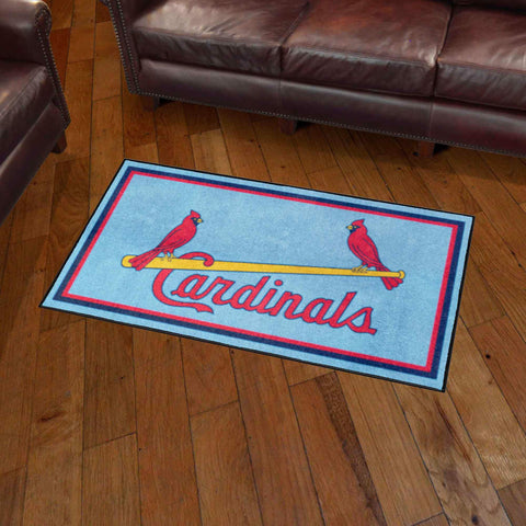 St. Louis Cardinals 3ft. x 5ft. Plush Area Rug - Retro Collection