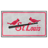 St. Louis Cardinals 3ft. x 5ft. Plush Area Rug - Retro Collection
