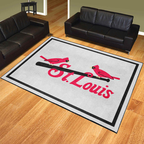 St. Louis Cardinals 8ft. x 10 ft. Plush Area Rug - Retro Collection