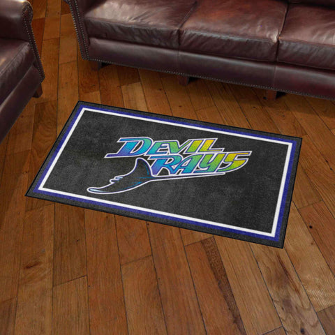 Tampa Bay Devil Rays 3ft. x 5ft. Plush Area Rug - Retro Collection