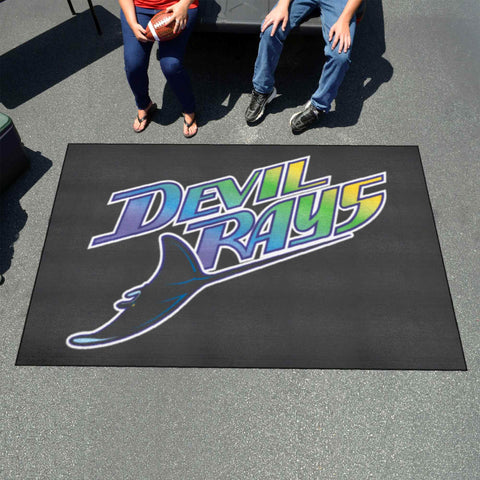 Tampa Bay Devil Rays Ulti-Mat Rug - 5ft. x 8ft. - Retro Collection