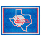 Texas Rangers 8ft. x 10 ft. Plush Area Rug - Retro Collection