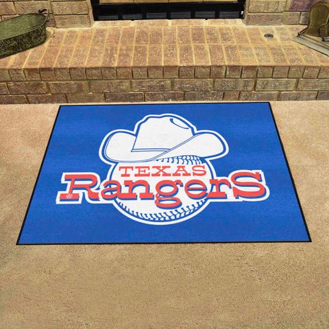 Texas Rangers All-Star Rug - 34 in. x 42.5 in. - Retro Collection