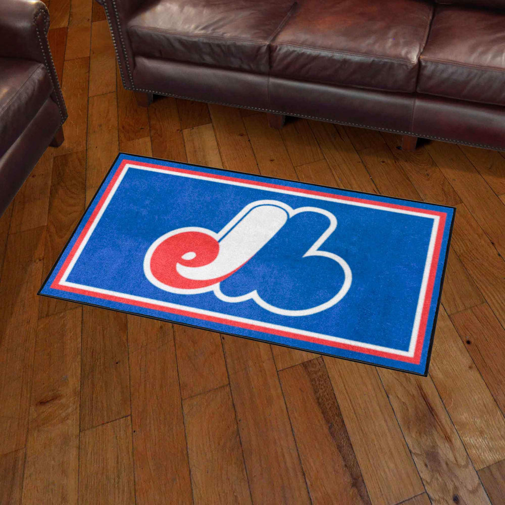 Montreal Expos 3ft. x 5ft. Plush Area Rug - Retro Collection