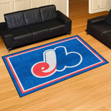 Montreal Expos 5ft. x 8 ft. Plush Area Rug - Retro Collection