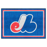 Montreal Expos 5ft. x 8 ft. Plush Area Rug - Retro Collection