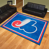 Montreal Expos 8ft. x 10 ft. Plush Area Rug - Retro Collection