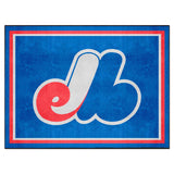 Montreal Expos 8ft. x 10 ft. Plush Area Rug - Retro Collection