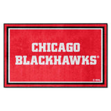 Chicago Blackhawks 4ft. x 6ft. Plush Area Rug