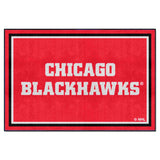 Chicago Blackhawks 5ft. x 8 ft. Plush Area Rug