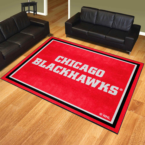 Chicago Blackhawks 8ft. x 10 ft. Plush Area Rug