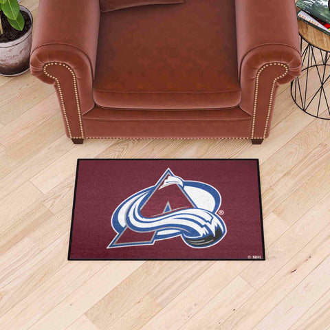 Colorado Avalanche Starter Mat Accent Rug - 19in. x 30in.